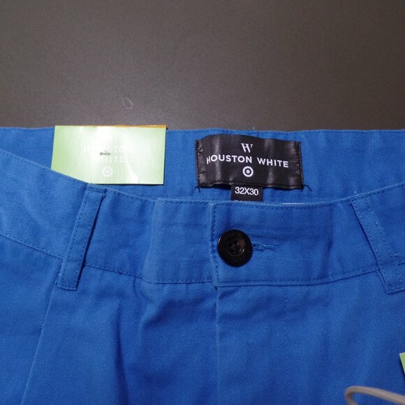 HOUSTON WHITE Men's Chino Pants 32/30 NWT Blue - Picture 2 of 4